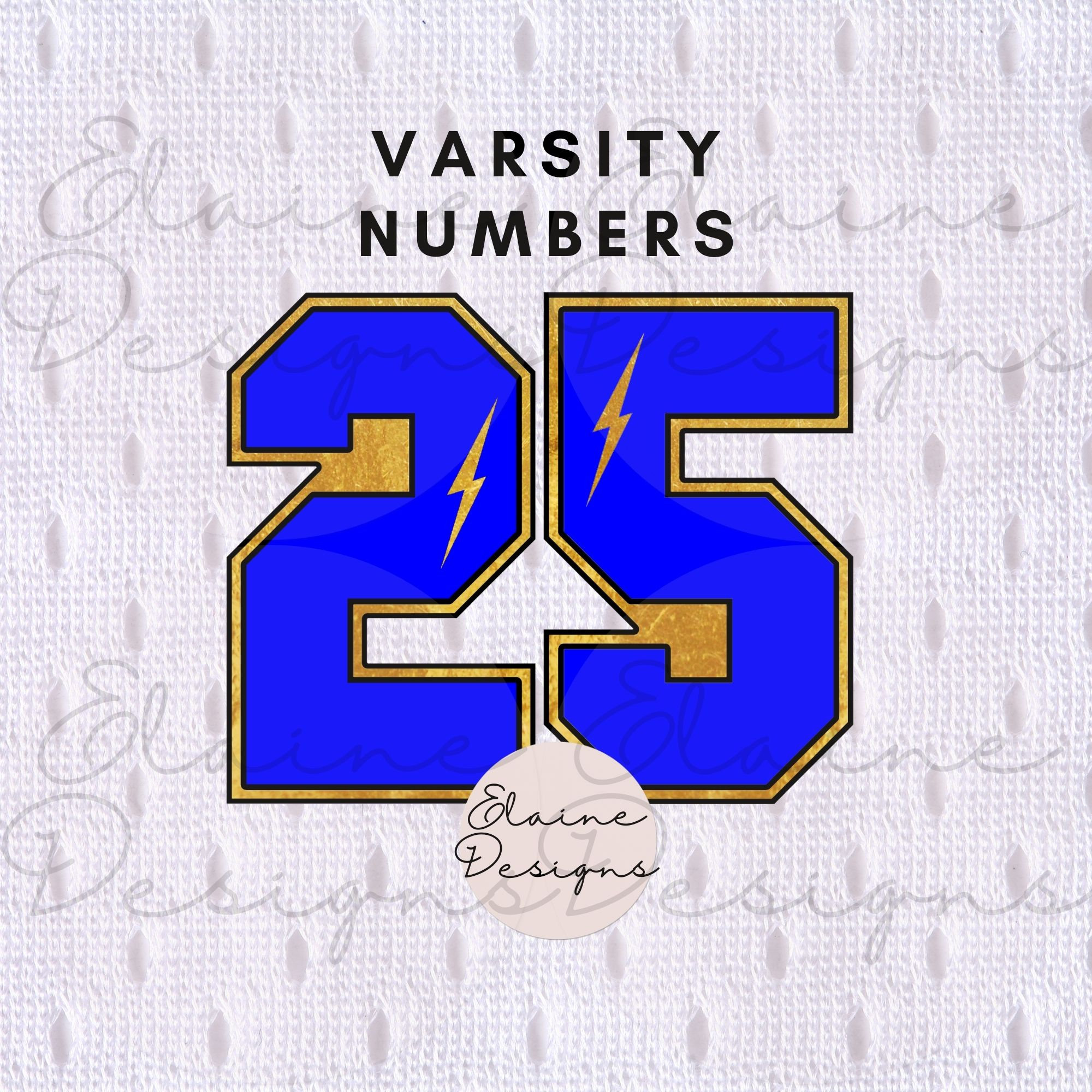 Blue Varsity Numbers Svg Blue Numbers Sports Numbers Svg Lightning Fast