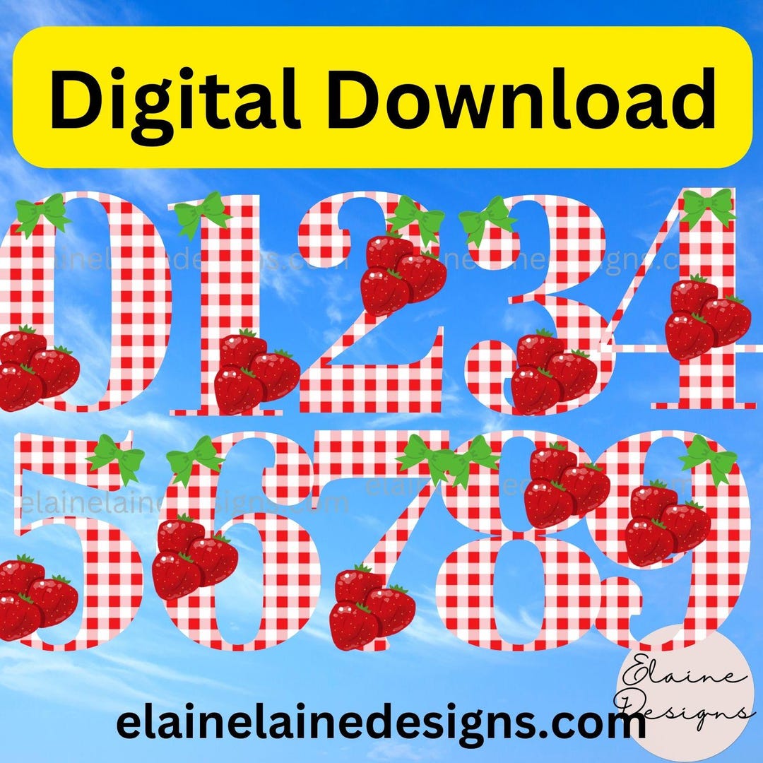 Strawberry様おまとめ中！ Strawberry Numbers, All Berry One, Strawberry Birthday Numbers