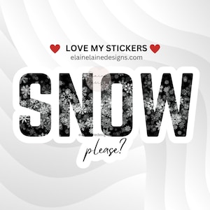 Adesivo de esqui, adesivo de esqui, adoro esquiar, neve, por favor, adesivos duplos de diamante preto, presentes de esqui, esqui, snowboard, neve, EED-SNOW-130