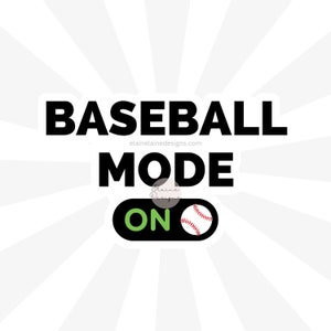 Autocollant de baseball, autocollant de mode baseball, mode baseball sur autocollant, autocollant de balle de baseball, autocollant de saison de baseball 55