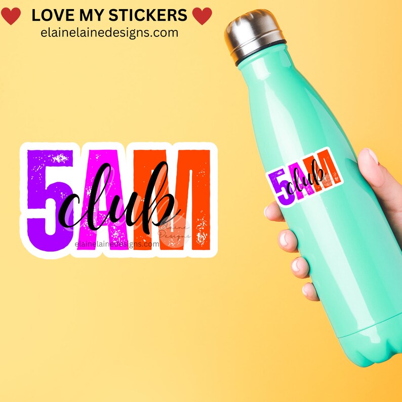 Crossfit Sticker, 5am Sticker, 5 Am Club, Morning Workout, Hockey, Swimming, Fitness, Gym