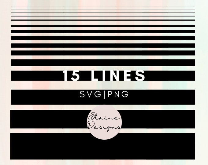 Lines SVG Cut Files | Straight Lines Basic Lines Png File for Cricut ...