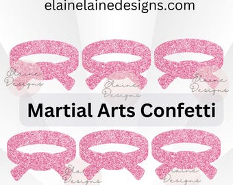 Martial Arts Party Decorations, Karate Birthday Decor, Taekwondo Banner, Karate Confetti, Cupcake Toppers, Dojo Party, Martial arts Decor, 7