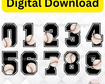 Baseball numbers, varsity numbers, softball numbers, numbers clipart, baseball numbers png, numbers png, baseball, sports numbers, 576