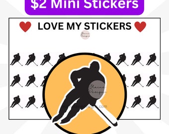 Hockey-Planer-Sticker | Hockey-Trainingsplaner-Symbole | Eishockey-Kalender-Sticker | Sportplaner-Sticker, EED135