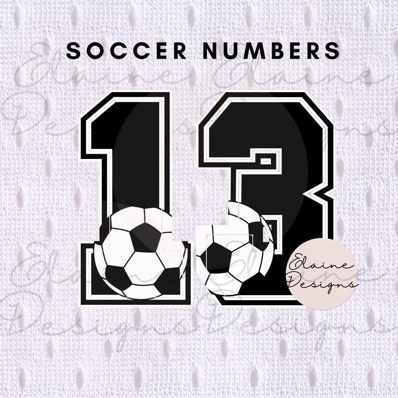 Soccer Numbers Varsity Numbers Svg Sports Numbers Svg Soccer Ball