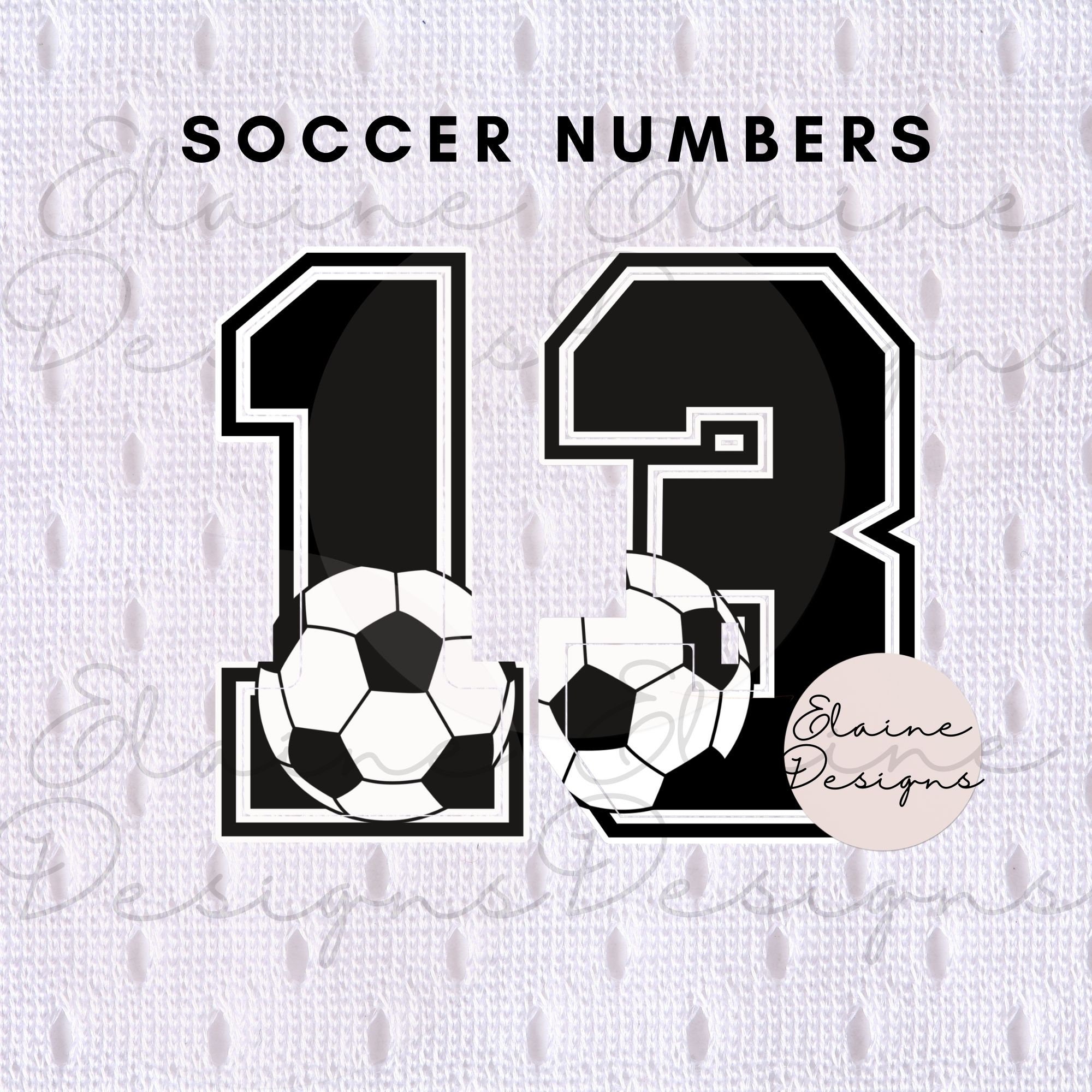 Soccer Numbers Varsity Numbers Svg Sports Numbers Svg Soccer Ball