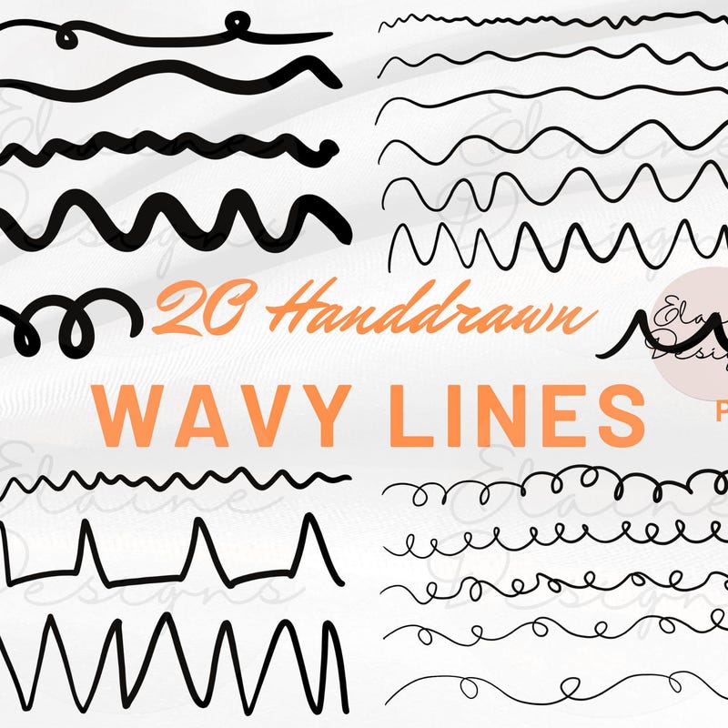 Wavy Lines Paper - Etsy UK
