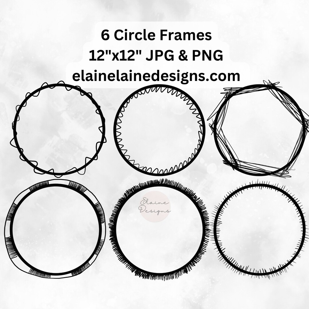 Circle Frames, Circle Doodles, Scribble Circles, Circles, Circular ...