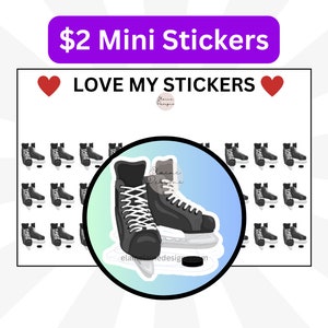 Planner Stickers, icon stickers, hockey, hockey skates, hockey game, EED108