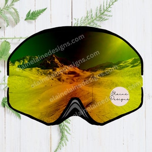 Stickers ski, Stickers snowboard Stickers lunettes de ski d'hiver Stickers neige fraîchement damée premières traces poudreuse Set de 17 stickers