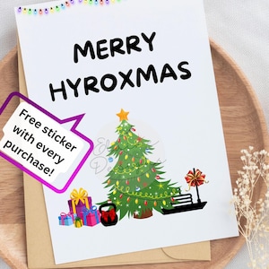 Hyrox-kerstkaart, Hyrox wod, Merry Christmas, Hyrox Christmas, Christmas wod, kerstboom, Hyrox-kaarten, Merry Hyroxmas, EED-CARDS-15