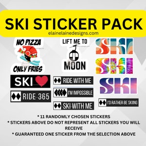 Ski Aufkleber, Ski Aufkleber, schwarzer Diamant, Ski Aufkleber, ich bin schwierig, liebe Ski, lieber Ski, EED-SNOW-141
