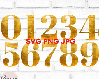 Gold Foil Numbers PNG | Elegant Gold Number Clipart | Wedding Table Numbers | Birthday Numbers | Luxury Digital Download, 228