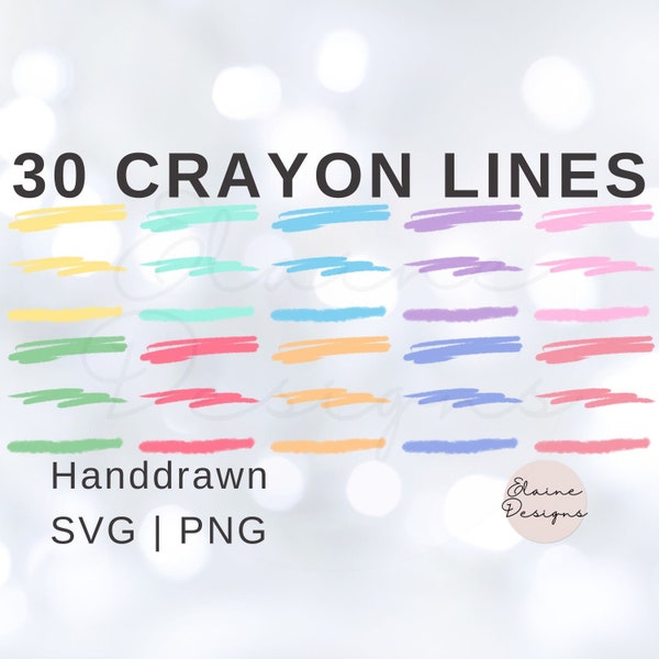 Crayon Lines svg handdrawn Lines Colorful Lines Crayola Line Crayon Background Backdrop Red Blue Pink Crayon Unicorn Clipart PNG SVG Set 252