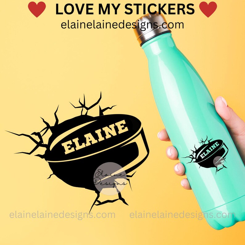 Hockey Stickers, Hockey Decals, Custom Hockey Sticker, Personalized ...