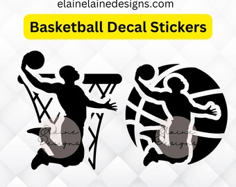 Basketball Decal Sticker | Basketball stickers, basketball Net, Basketball Design, Basketball player, bball sticker, EED-Sports-352