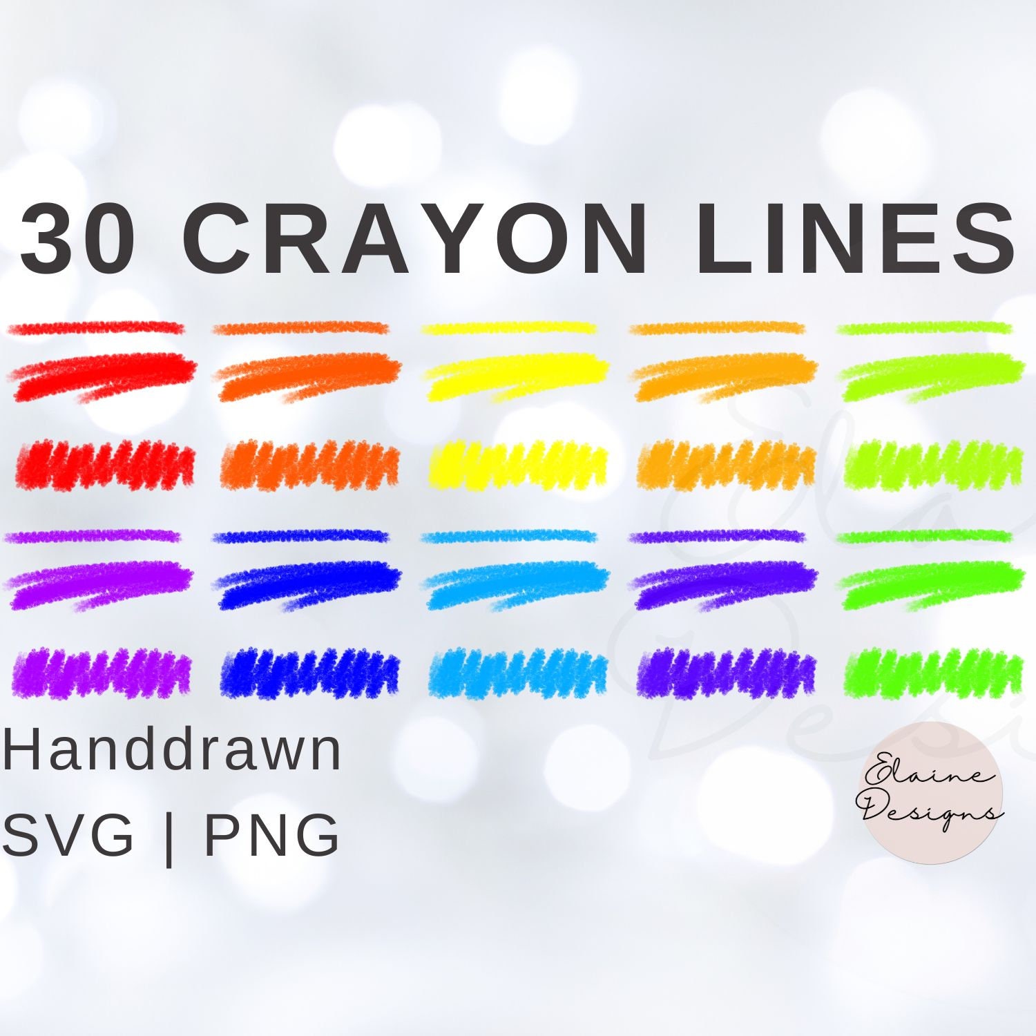 Crayon Lines Svg Handdrawn Lines Colorful Lines Crayola Line Crayon