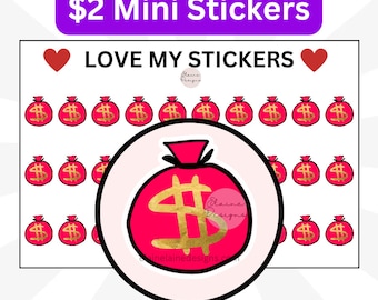 Planner Sticker, Planer Sticker, Finanzen, Geld, Zahltag, Banking, EED316