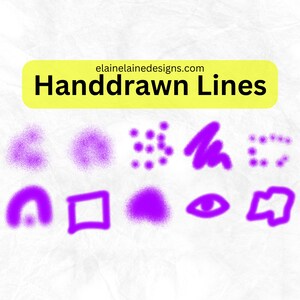 Spray Paint lines air spray lines Hand drawn graffiti ink spray ink splatter doodles dots dotted stars spray paint splashes PNG SVG 332