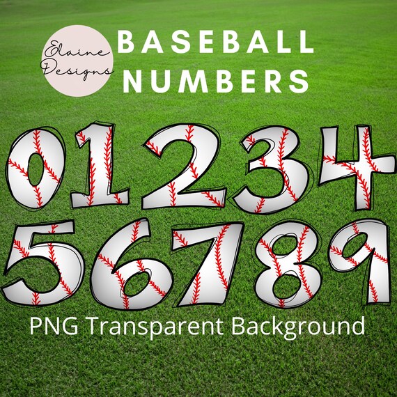 Baseball Numbers Png Softball Numbers Sports Number Varsity Etsy Canada