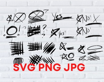 Handgezeichnete Linien Handgezeichnet Gitternetzlinien Ausrufezeichen Fragezeichen Clipart Download png JPG Set 79