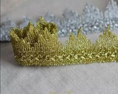 3 Yards Silver Gold Lace Applique Sewing Trims DIY Crafts Gold Lace 4cm
