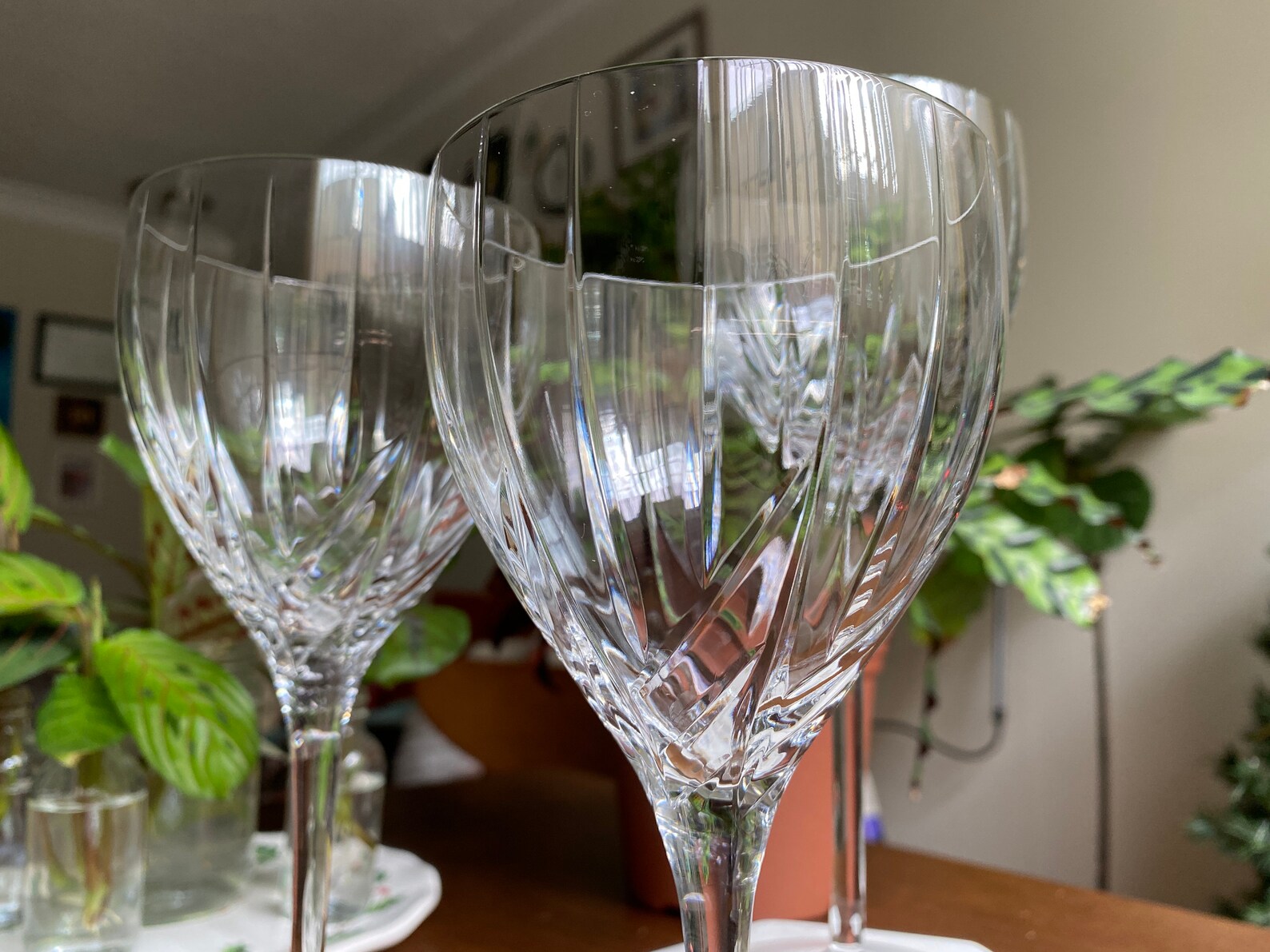 Genuine Rogaska Crystal Galleria Wine Glasses Set of 3 Etsy