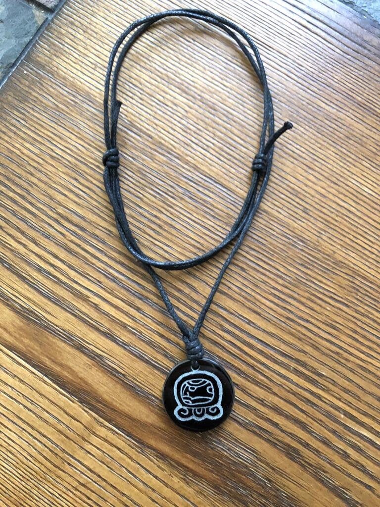 Tz'ikin Mayan Nahual Jade Pendant With Black Cord - Etsy