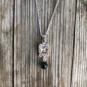 Tzi - Mayan Nahual Jade Pedant + Silver Necklace