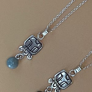 Batz - Monkey - Mayan Nahual Jade Pendant + Silver Necklace