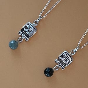 Toj - Shark - Mayan Nahual Jade Pendant + Silver Necklace