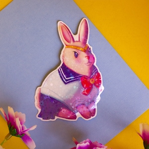 Holographic Usagi Bunny 3.15&quot; Sticker