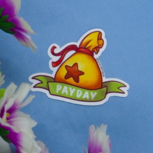 Payday Bells 2&quot; Glossy Vinyl Sticker