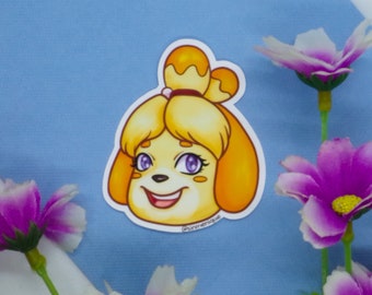 Isabelle 2" Glossy Vinyl Sticker