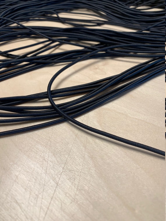 Elastic Cord 3mm, Black Elastic Cord, Elastic Rope, Sewing Accessory,  Elastic for Mask, Round Elastic, Elastic Cord -  Canada