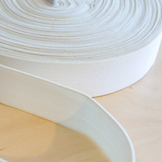 General Purpose Knitted Elastic White 32mm