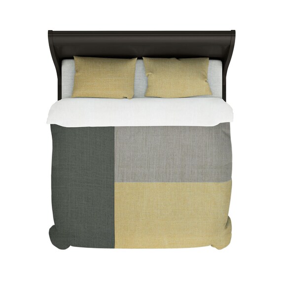 Colorblock Bed Duvet Cover Bedroom