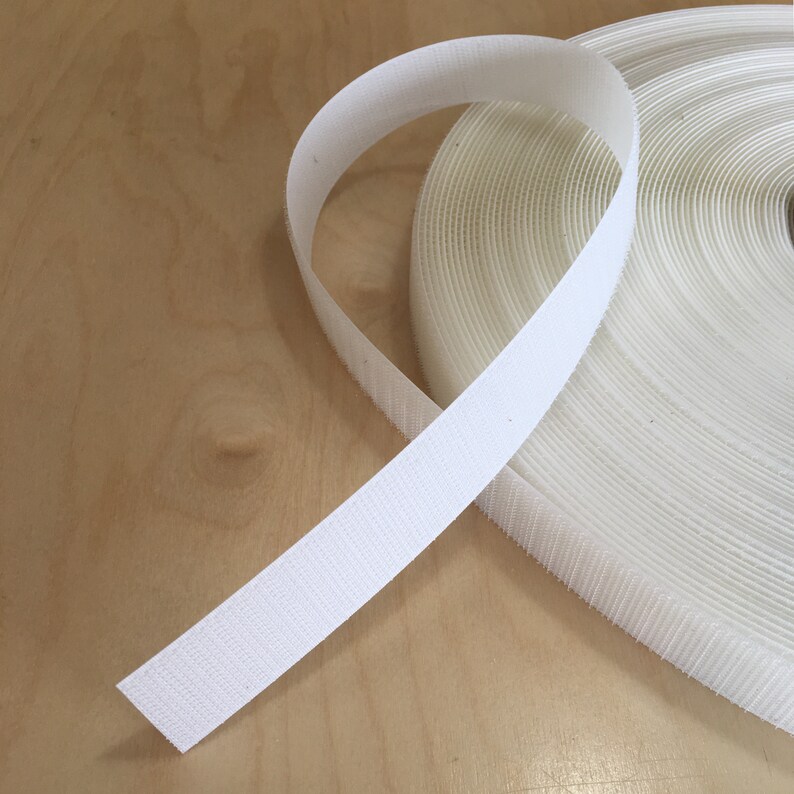 Male fastener tape self-adhesive Tape 1 Large fastener tape 25mm hook tape white self-adhesive hook and loop