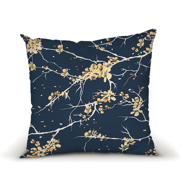 Blue Pattern Pillow Cover Etsy
