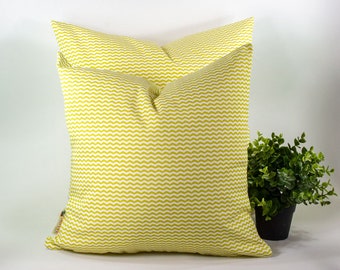 OUTDOOR Pillow cover, decorative cushions in exterior fabric Soro Yellow Lemon, rain and sun resistant, Outdoor Garden deco, pillow cover