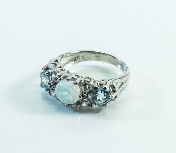 jewelryasartinc - Lab-Created Opal And Gemstone Ring