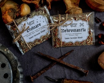 Divinare & Nekromantia ; herbal loose incense - (Ritual purpose)