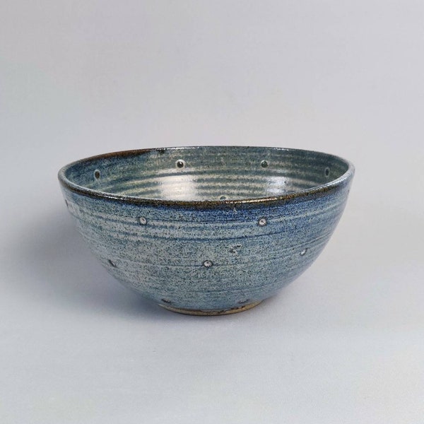 Hand thrown Stoneware Dotty Bowl - small