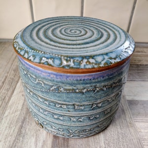 Hand thrown Stoneware French Butter Dish