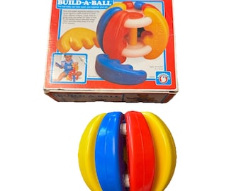 Juguete infantil colorido Vintage Toys Build-A-Ball - Con caja - Completo