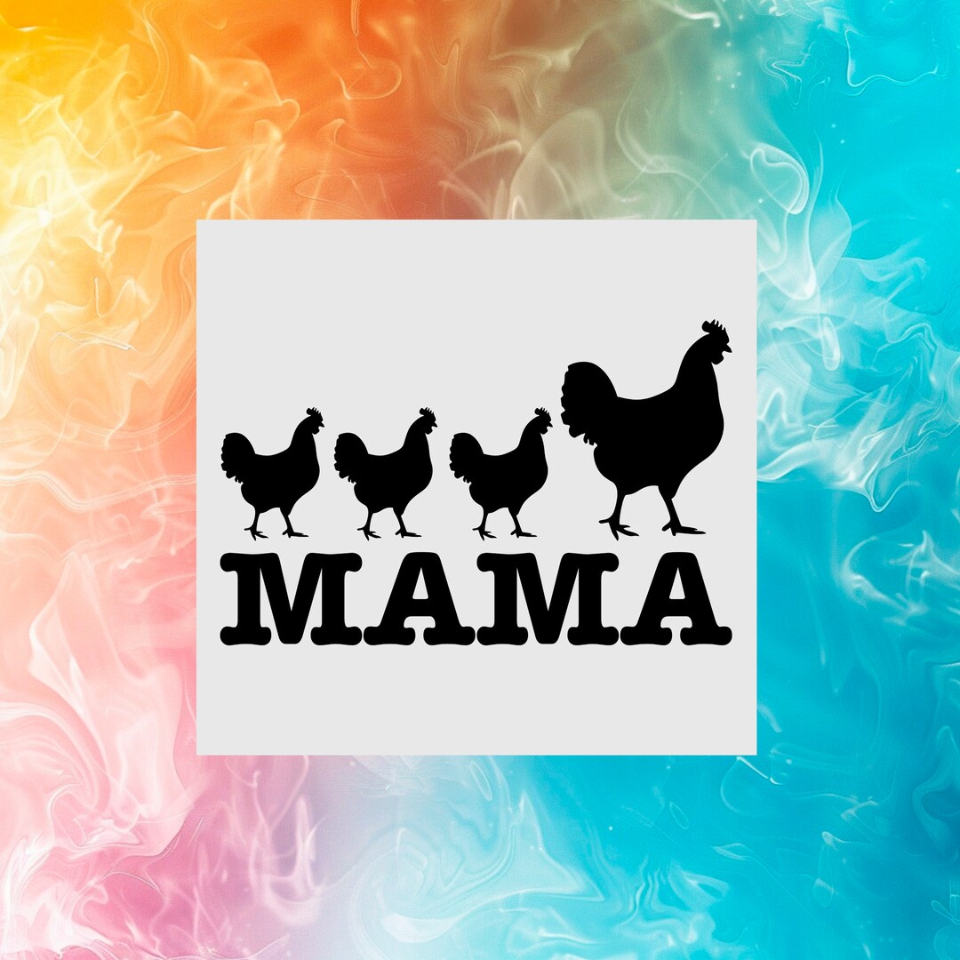 Chicken Mama Flock Mom Car Window Decal Sticker Farm Girl / Hen House ...