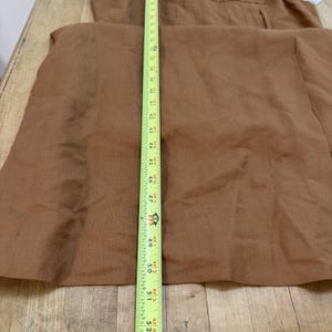 VTG Adrianna Papell Linen Blend Dress Size 12 Pintuck Pleated Camel Tan Milkmaid image 11