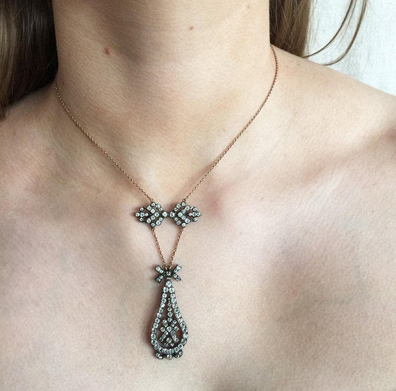 Edwardian Paste Necklace In Original Box
