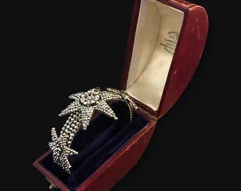 Victorian Cut Steel Star Bracelet Circa 1850